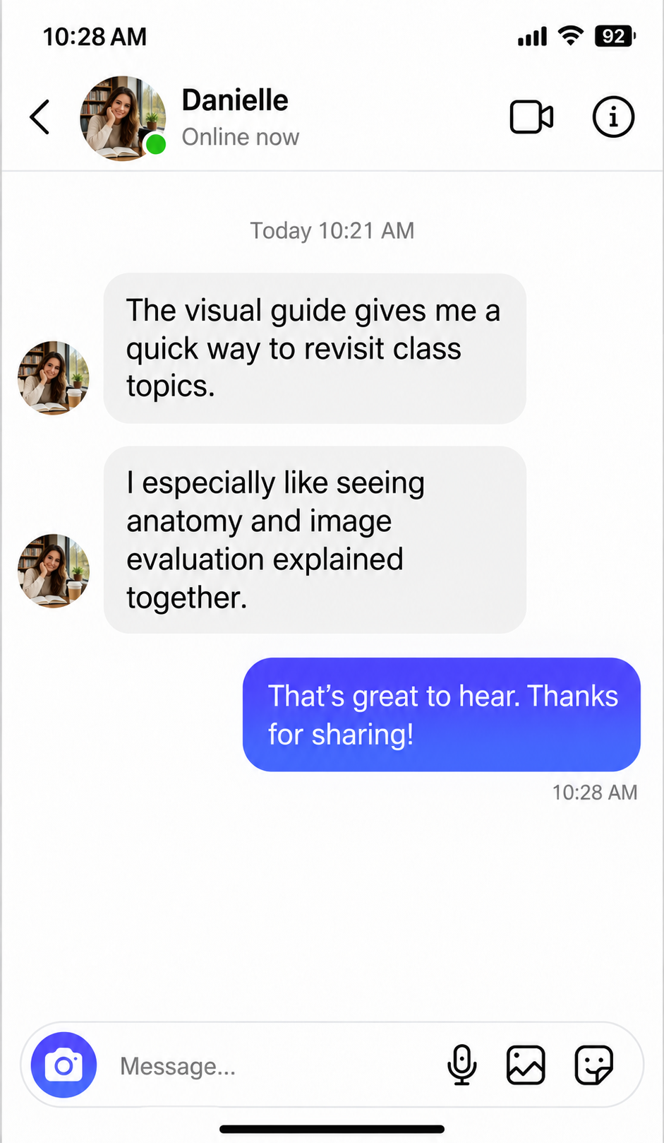 Student feedback